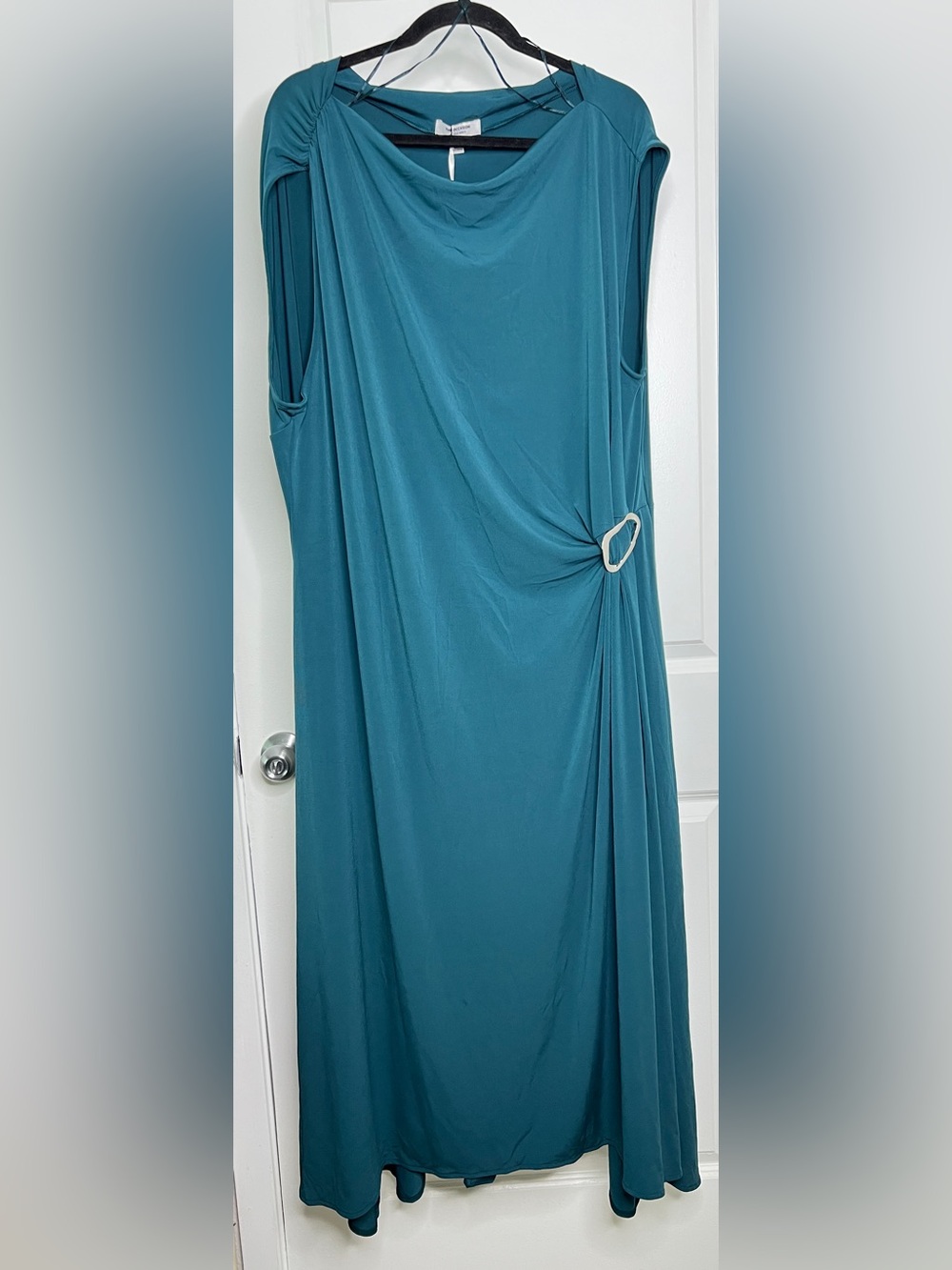 NWT The Occasion Old Navy Turquoise Twist Front Maxi Dress Size 3X Wedding Guest